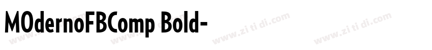 MOdernoFBComp Bold字体转换